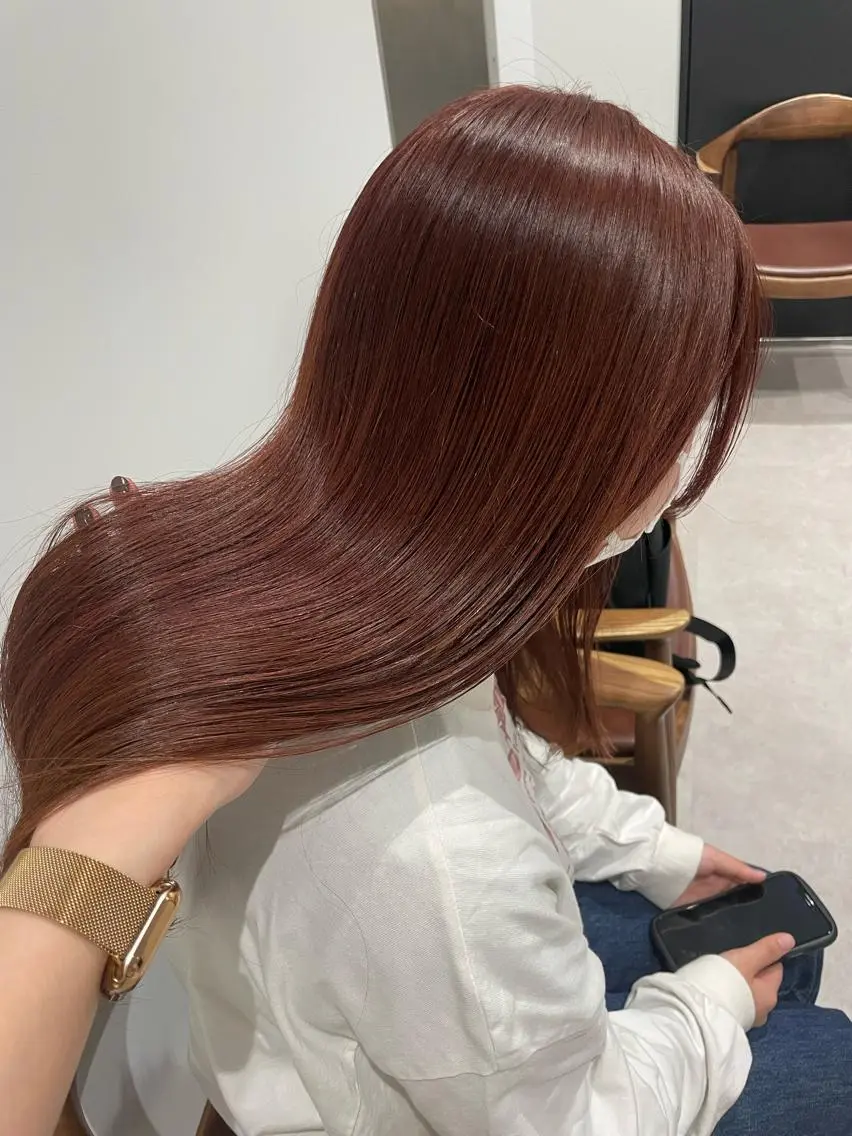 セミロング カット ヘアカラー トリートメント minatsu 東京の技術を京都でのヘアスタイル
