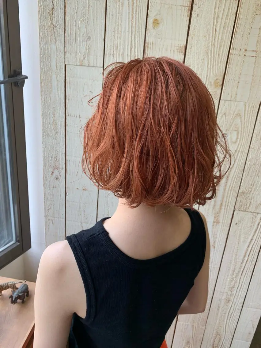 ショート カラー オレンジ ヘアカラー Topstylist HARUのヘアスタイル