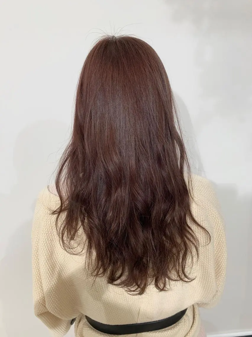 ロング カラー パーマ ヘアアレンジ 加藤 綾華のヘアスタイル