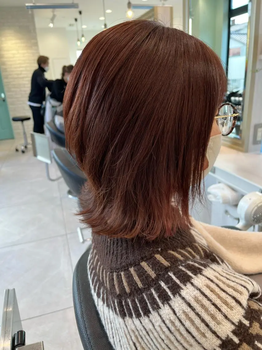 ミディアム カラー アディクシーカラー カット ヘアカラー 🥇メンズ特化 伊東輝のヘアスタイル
