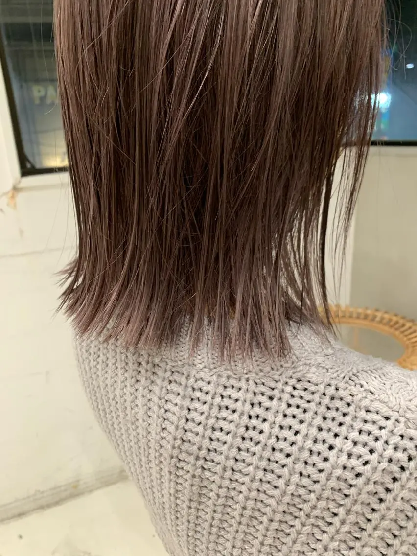 ミディアム カラー ヘアカラー 透明感カラー🫧 nanohaのヘアスタイル