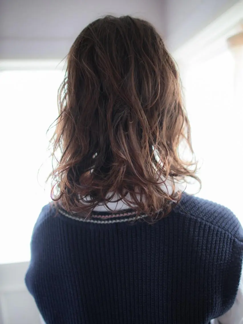 ミディアム カラー ヘアアレンジ ヘアカラー 北九州美容室 🕊️わかな✂︎のヘアスタイル