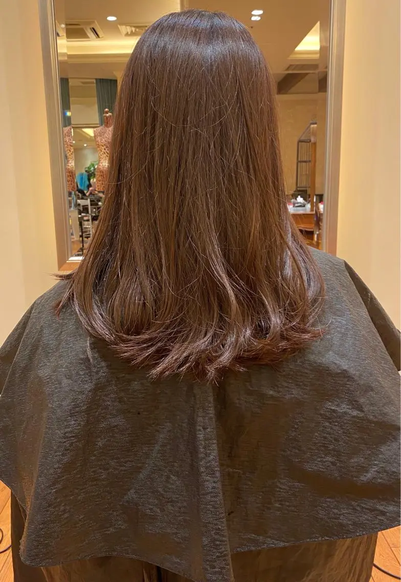 セミロング カラー ブラウンカラー ナチュラルブラウン カットモデル募集中/ 店長/角田真哉のヘアスタイル