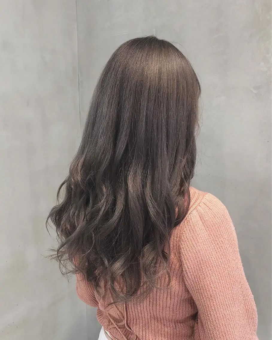 ミディアム カラー ヘアアレンジ ヘアカラー トリートメント ヘアセット TOKI /透明感/原宿のヘアスタイル