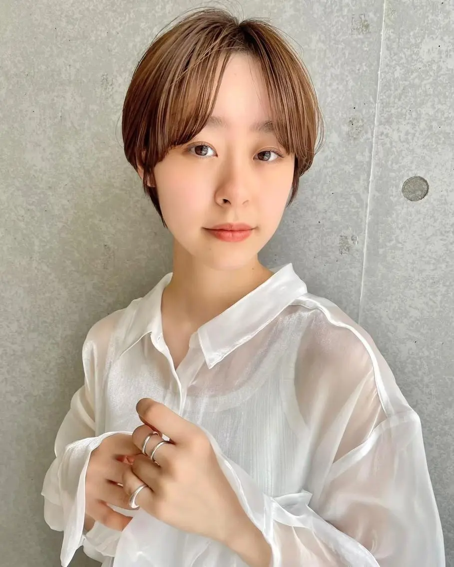 ショート カラー ショートヘア ショート✂️ボブ✂️ 💎Ash茗荷谷💎のヘアスタイル