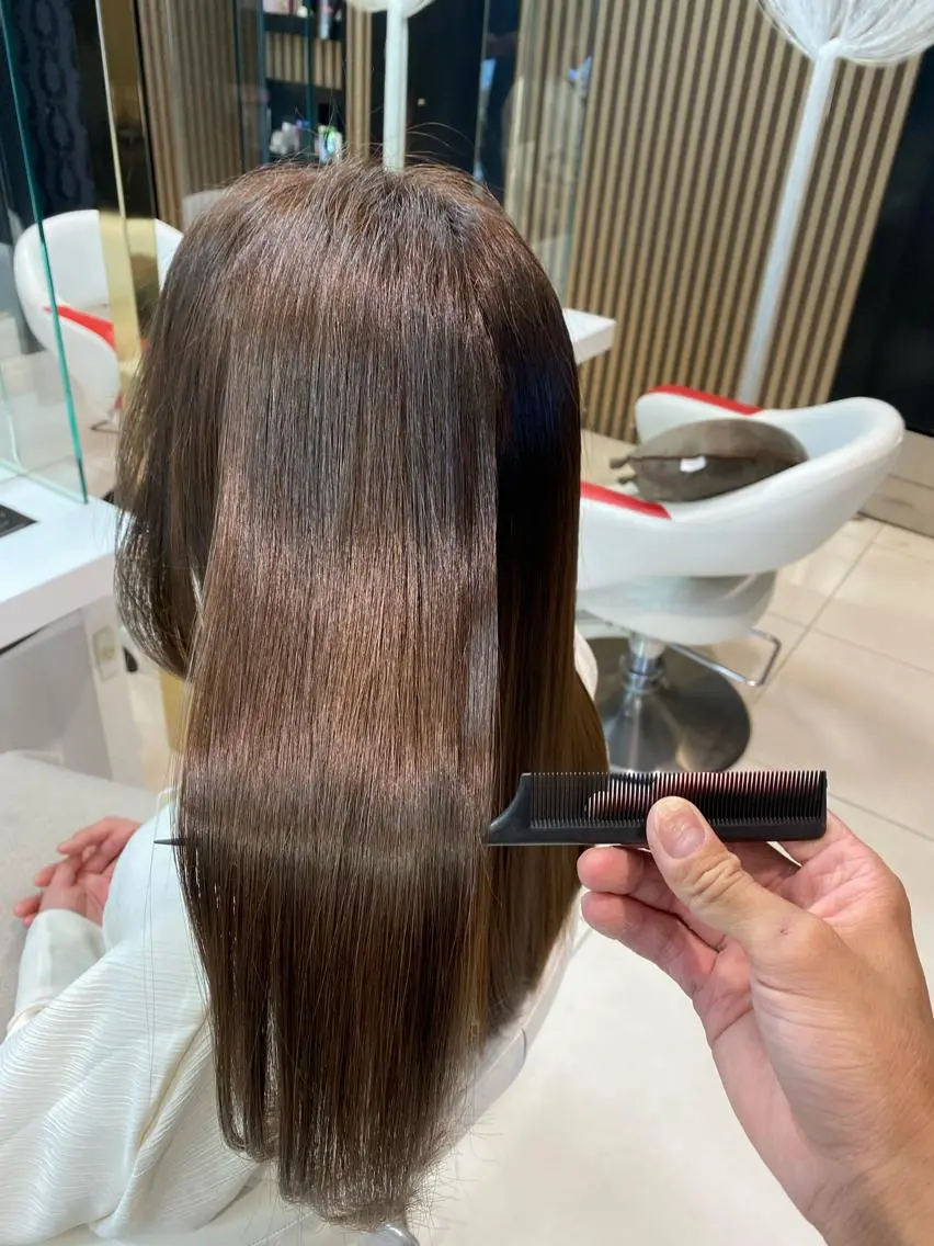 ロング 髪質改善 トリートメント カット ヘアカラー 縮毛矯正 トリートメント 髪質改善・縮毛矯正 大石　郷のヘアスタイル
