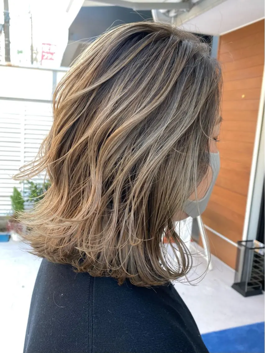 カラー カット ヘアカラー 馬場 涼平のヘアスタイル