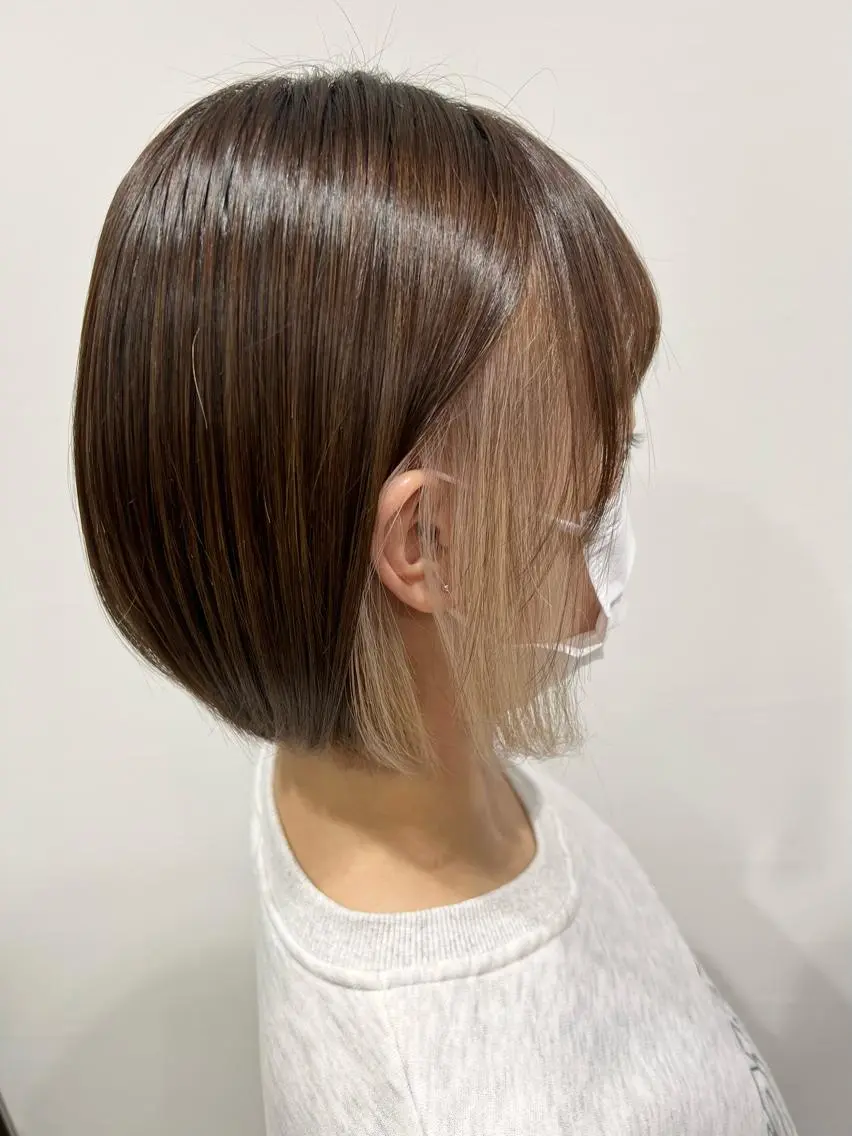 ショート カット ヘアカラー トリートメント 下條 真のヘアスタイル