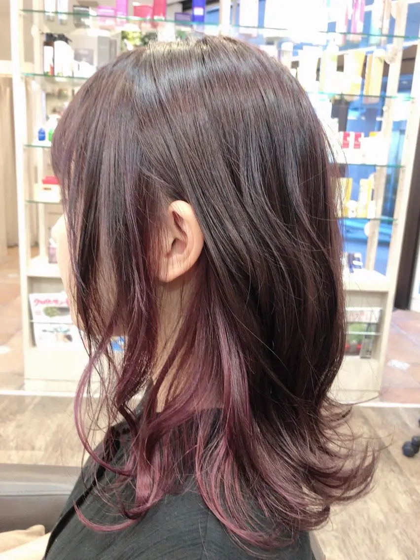 セミロング カラー インナーカラー ヘアカラー 尚平 40代からの 髪質改善専門のその他イメージ