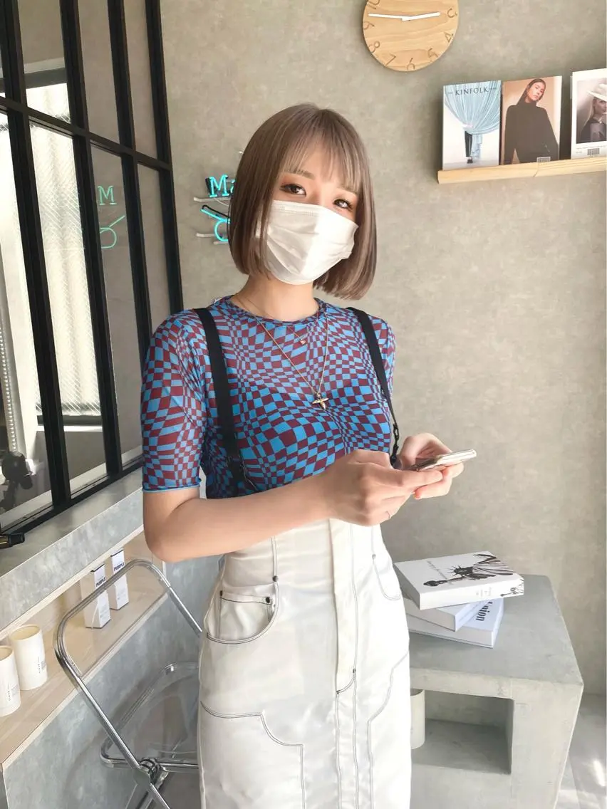 ショート カラー カット ヘアカラー トリートメント 一ノ瀬 暁のヘアスタイル