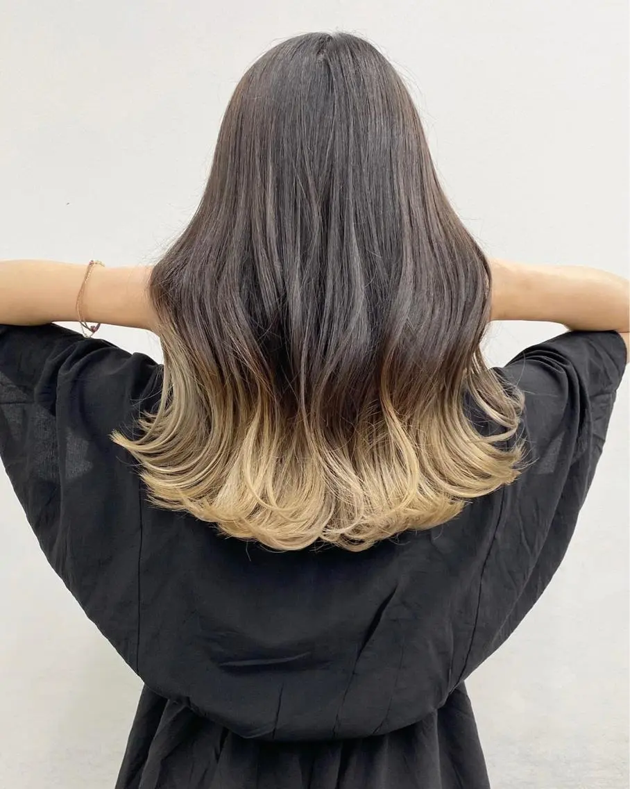 ロング ✨髪質改善✨山口 ✨矯正 カラー✨のヘアスタイル