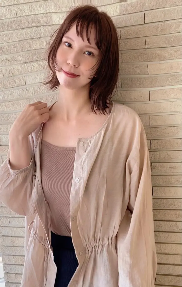 ミディアム カラー イルミナカラー カット ヘアカラー grand juteのヘアスタイル