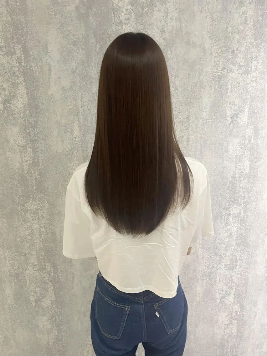 ロング 髪質改善 似合わせカット 縮毛矯正 杉野🫧美髪🫧 Zina博多店長のヘアスタイル