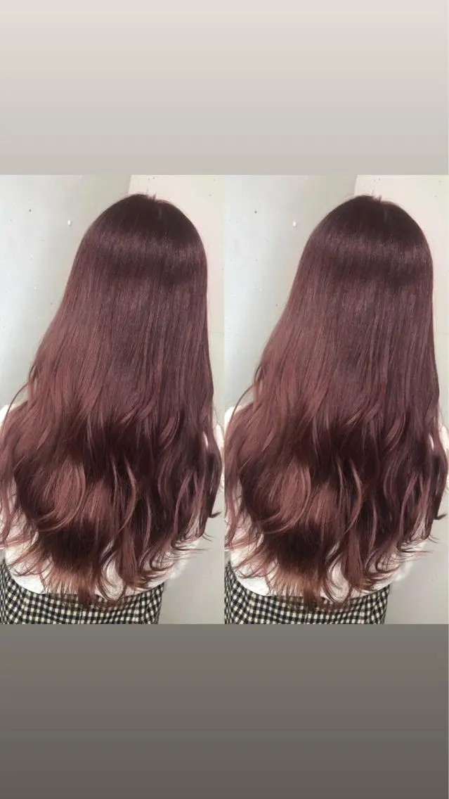 ロング カラー パーマ ヘアアレンジ 八巻 晴香のヘアスタイル