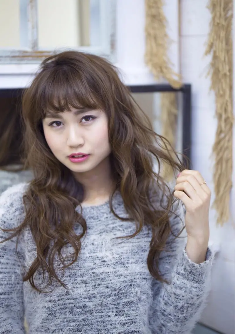 ロング カラー パーマ 美容室 LA BEAU大塚店のヘアスタイル
