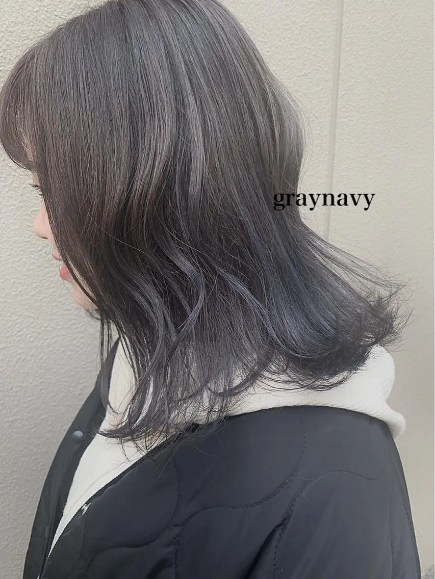 ミディアム カラー 透明感カラー👑 井上美乃里のヘアスタイル