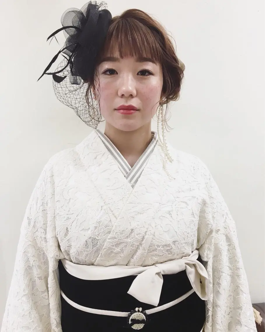 ミディアム ヘアアレンジ アイサロン併設美容室 RAD noelのマツエク・マツパデザイン