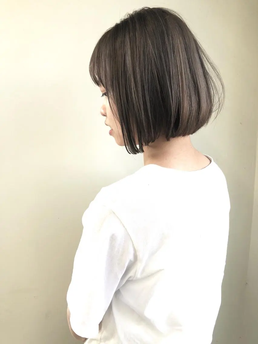 ミディアム カット ヘアカラー トリートメント 小澤大輔 YOLO hairのヘアスタイル