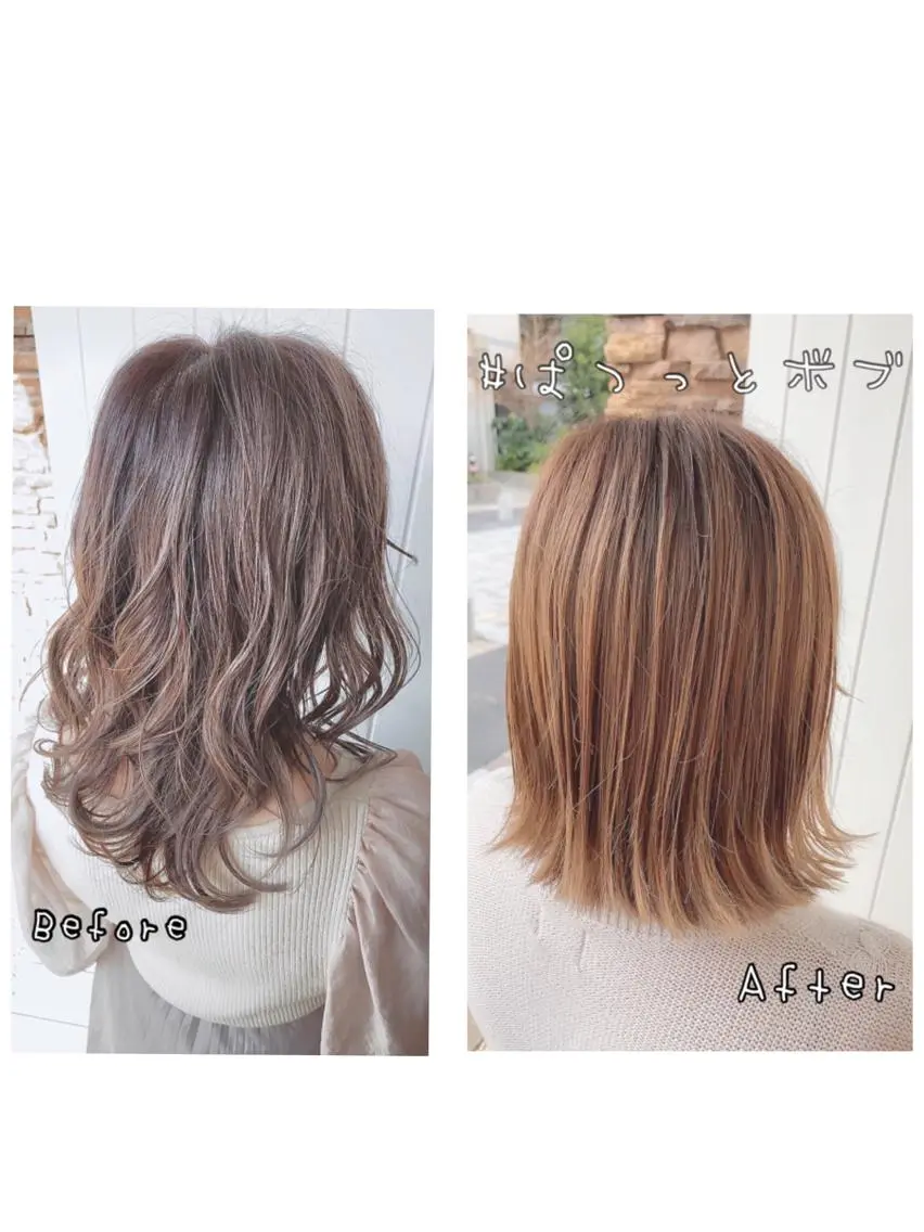 ミディアム ボブ レイヤーカット ✂ショート・ボブ専門 顔型診断✂奥田裕仁のヘアスタイル