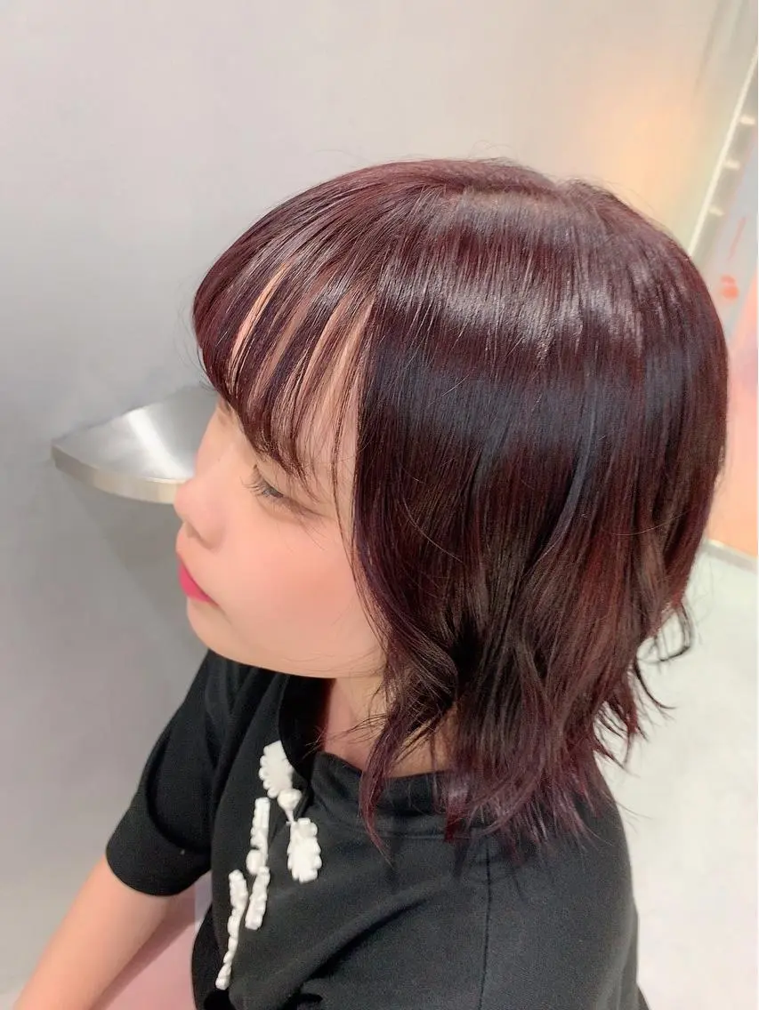 ミディアム トリートメント ヘアカラー トリートメント ハイトーン特化サロン 💎MOCA💎のヘアスタイル