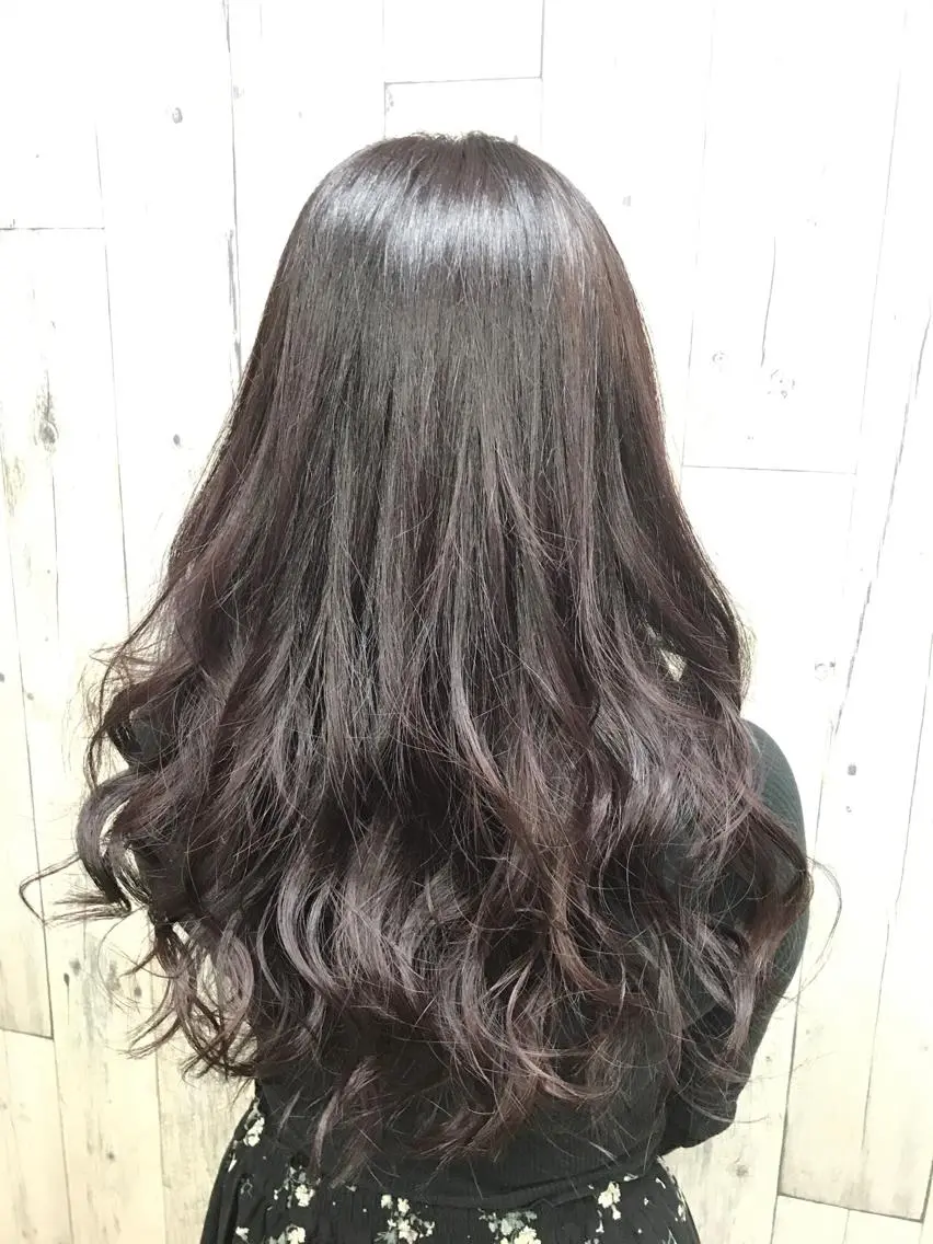 ロング カラー バイオレットカラー ヘアカラー トリートメント ⭐️ハイクオリティ カラー杉本雄志⭐️のヘアスタイル