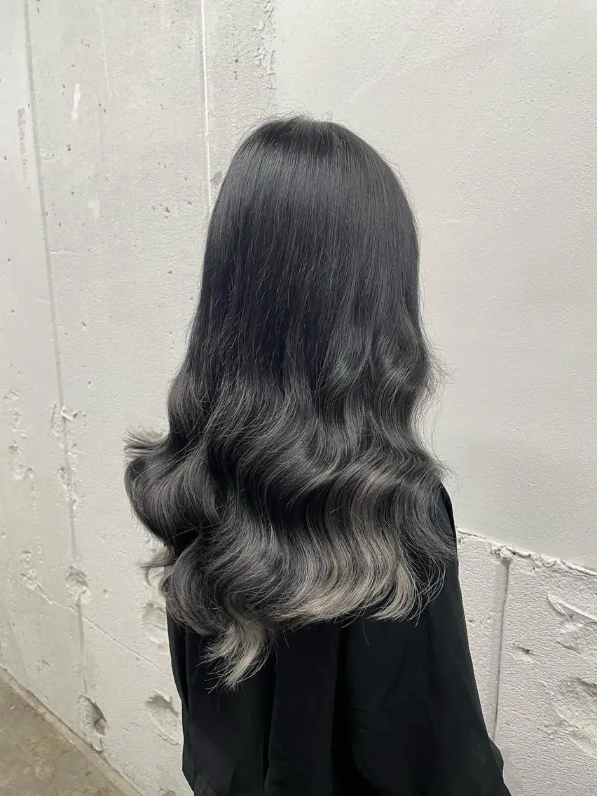ロング カラー シールエクステ バレイヤージュ ミストバング ダブルカラー  フェイスフレーミング ヘアカラー エクステ 🧡艶髪/エクステ 🫧🧡YUKI❄️のヘアスタイル