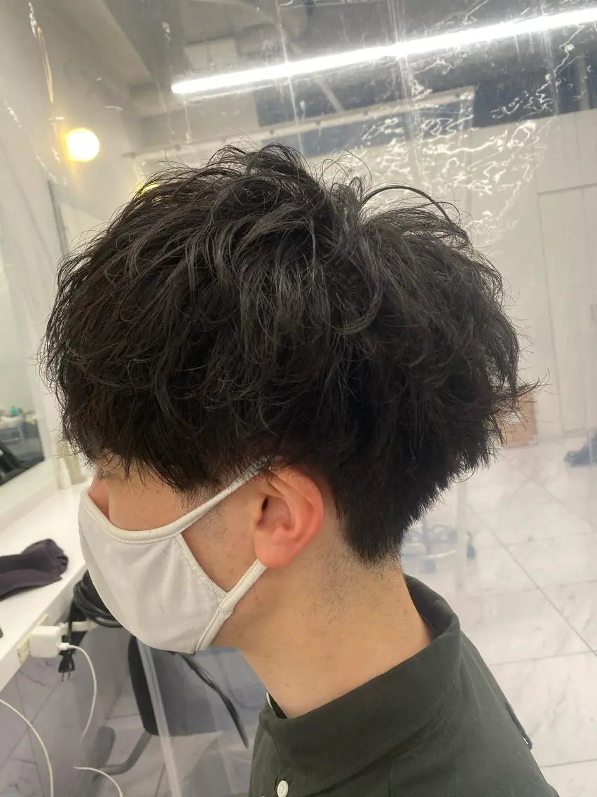 ショート パーマ ヘアアレンジ メンズ メンズ特化 水口湧太のヘアスタイル