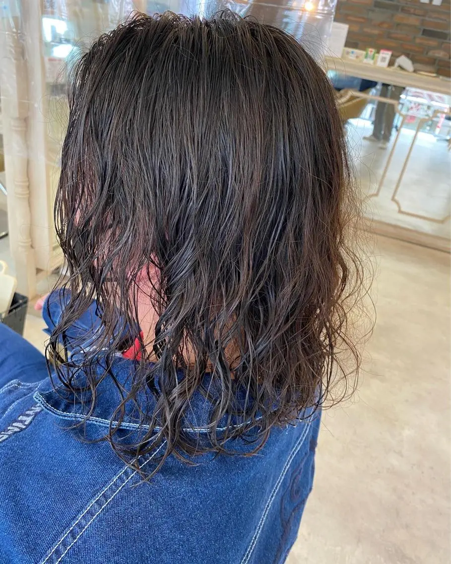 ロング メンズ 似合わせパーマ 渡辺尚暉のヘアスタイル