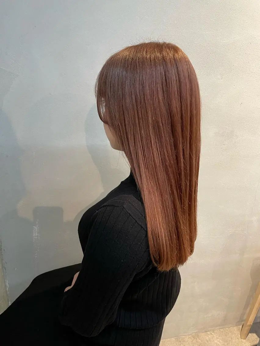 ロング カラー ピンクカラー トリートメント 女性リピ90%🍨 🩷佐藤みずきのヘアスタイル