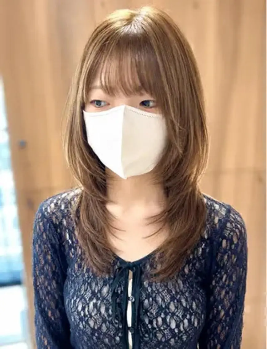 ミディアム カラー 【公式】Adatto 🩵艶＆透明感カラーのヘアスタイル