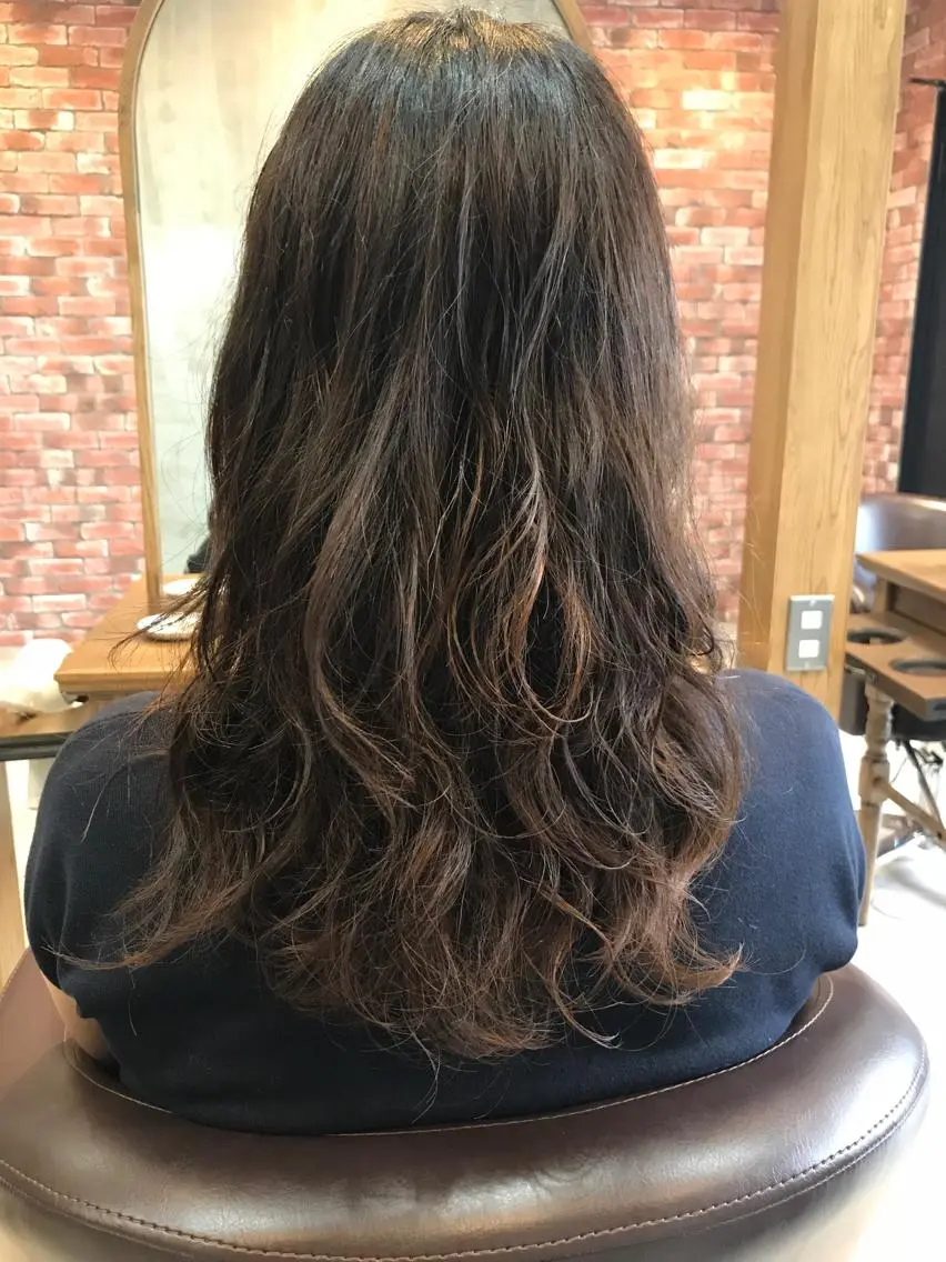 ロング パーマ 重政 和樹のヘアスタイル