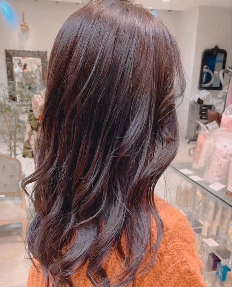セミロング 髪質改善 moriのヘアスタイル