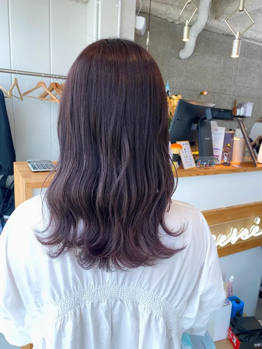 ミディアム カラー カット ヘアカラー トリートメント 八谷 将平のヘアスタイル