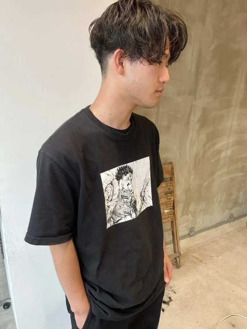 ショート メンズ カット ヘアカラー トリートメント ill副店長 立和田純也のヘアスタイル