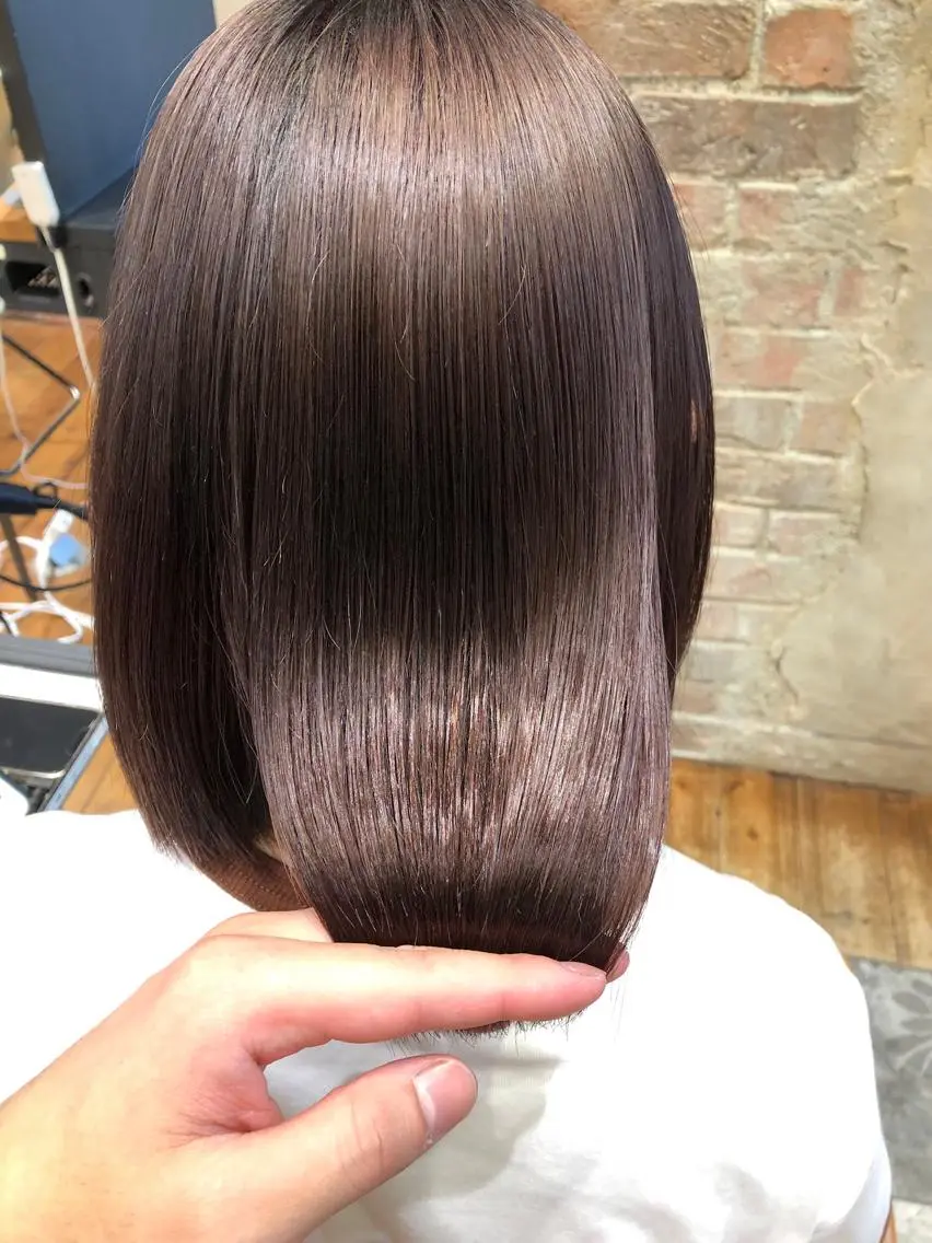 ショート カラー パーマ バレイヤージュ ブリーチ ケアブリーチ ダブルカラー ハイライトカラー カット ヘアカラー 縮毛矯正 トリートメント 銀座✨レイヤーカット 顔まわり/坂本亜裟海のヘアスタイル