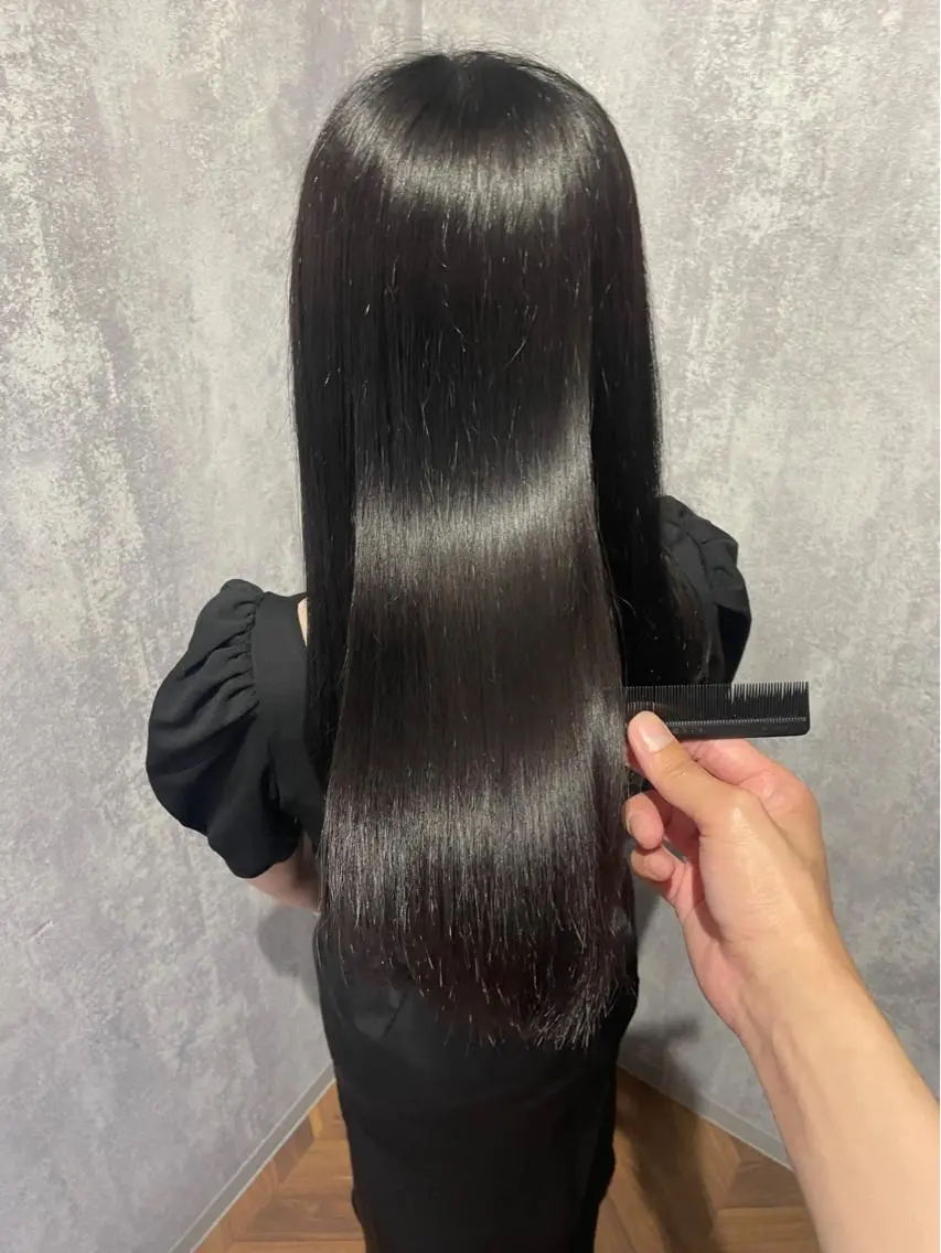 ロング 髪質改善 似合わせカット 縮毛矯正 杉野🫧美髪🫧 Zina博多店長のヘアスタイル