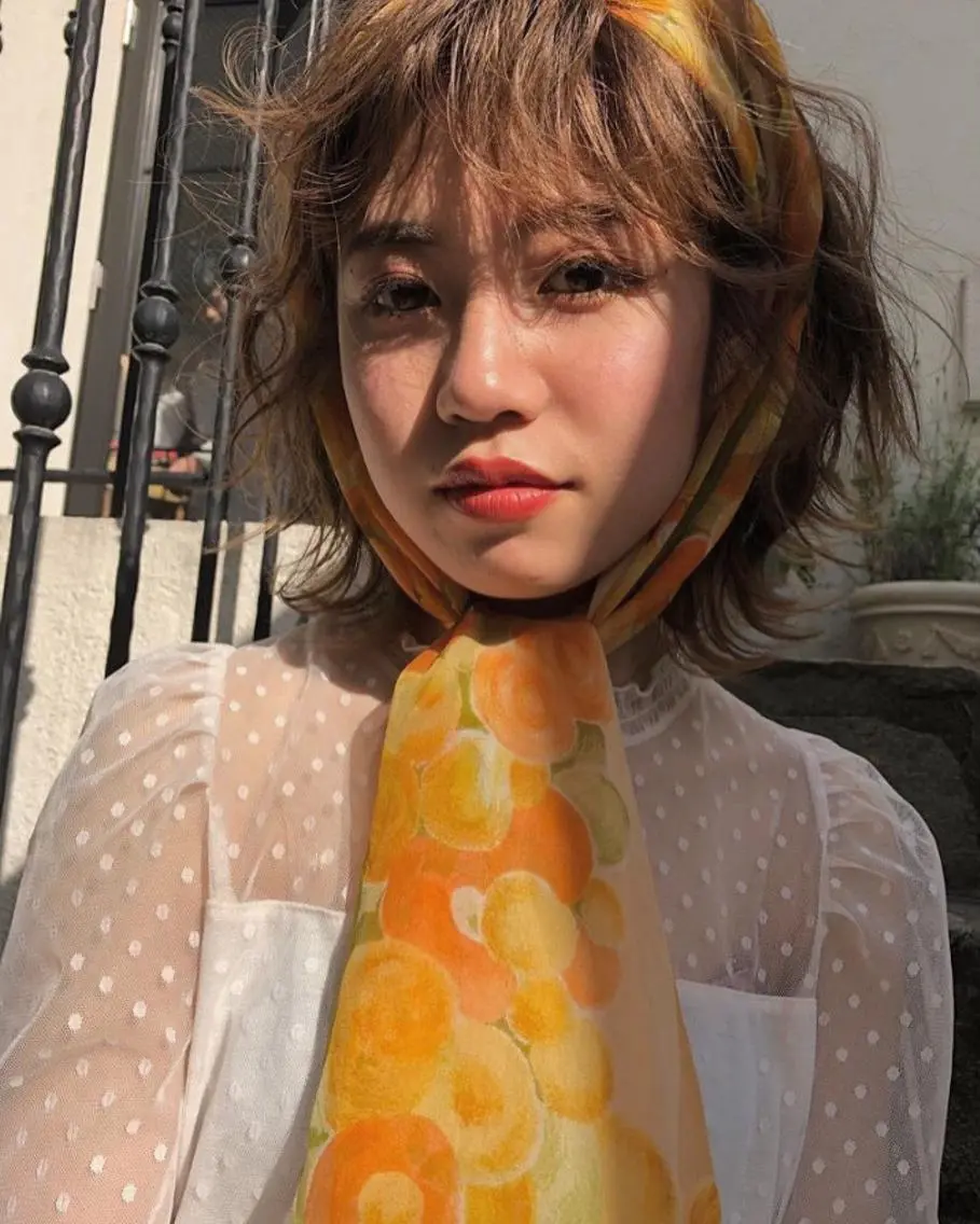 ショート カラー パーマ ヘアアレンジ メンズ メンズインナーカラー アッシュ ベージュカラー デザインカラー イヤリングカラー 椙山 響のヘアスタイル