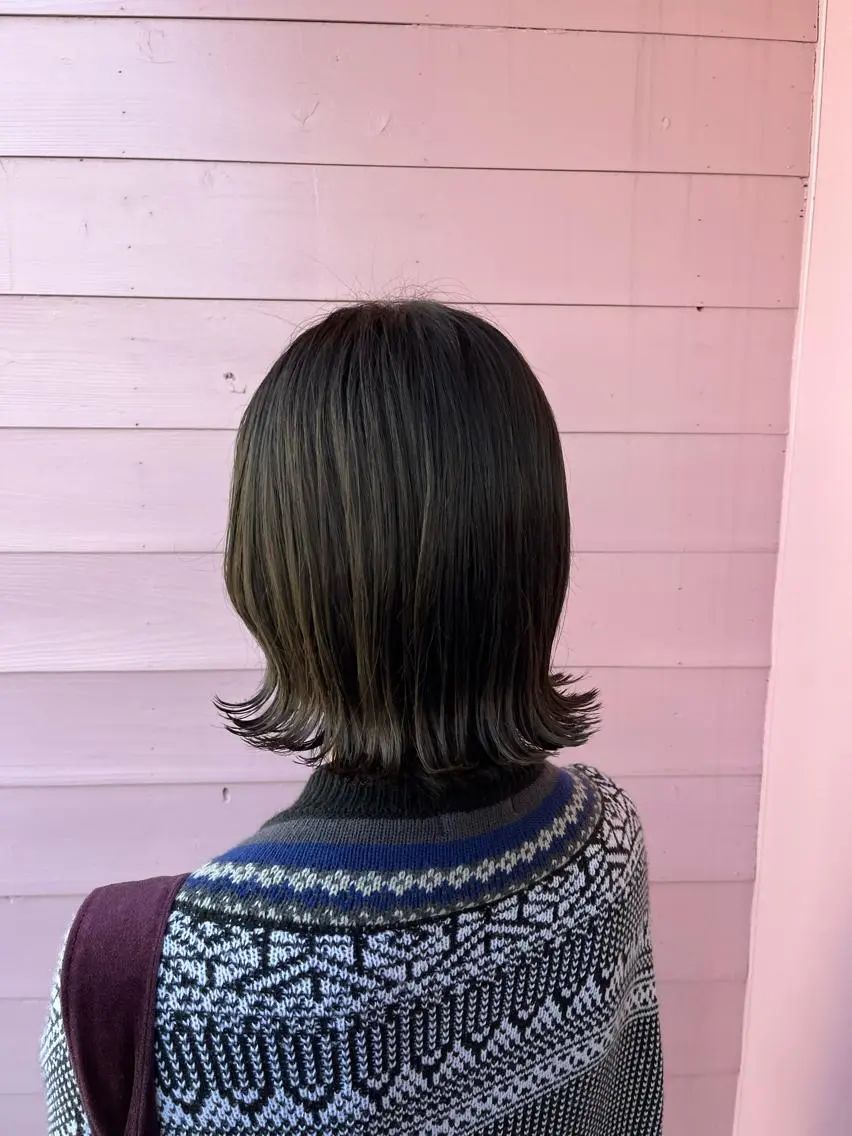 ミディアム カラー アイブロウ バレイヤージュ ブリーチ ケアブリーチ 透明感カラー デザインカラー 🔆韓国 norika🔆のヘアスタイル