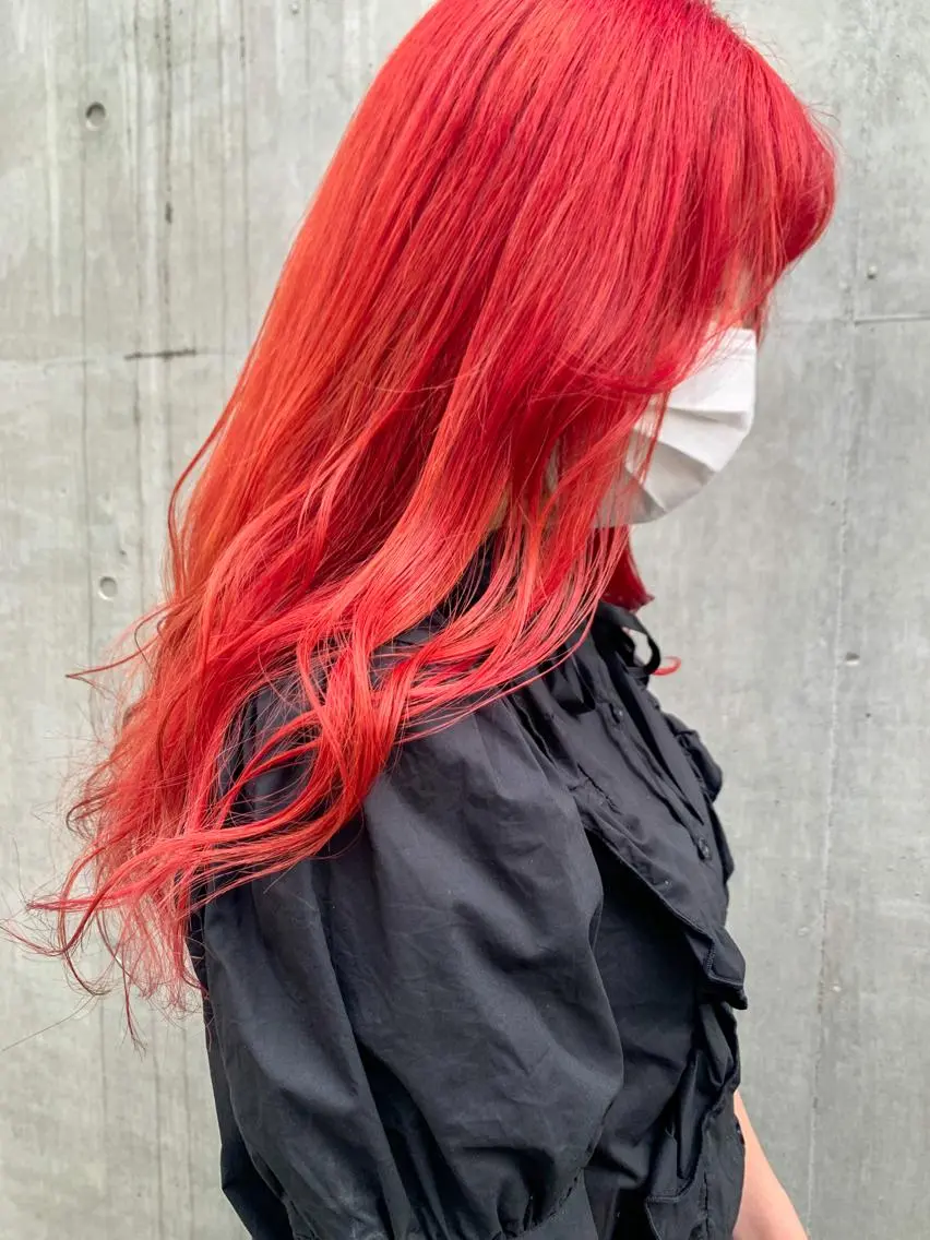 ロング カラー ヘアアレンジ ヘアカラー トリートメント yuka .のヘアスタイル