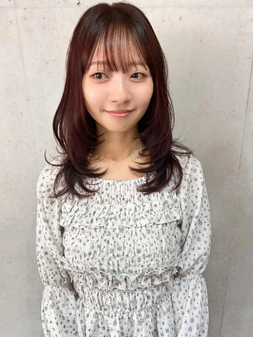 セミロング レイヤーカット Blume…Kent 天文館レイヤーカットのヘアスタイル