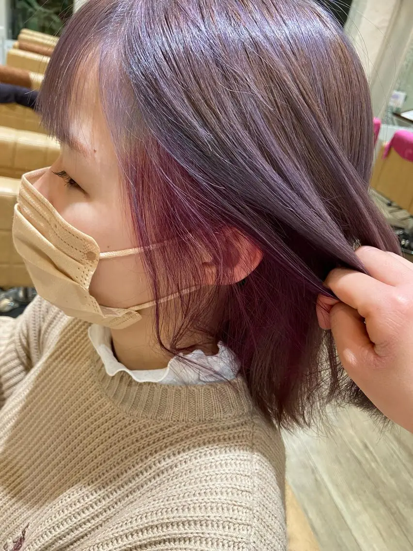 ミディアム カラー ヘアアレンジ afrodite 〈京橋〉Riyuのヘアスタイル