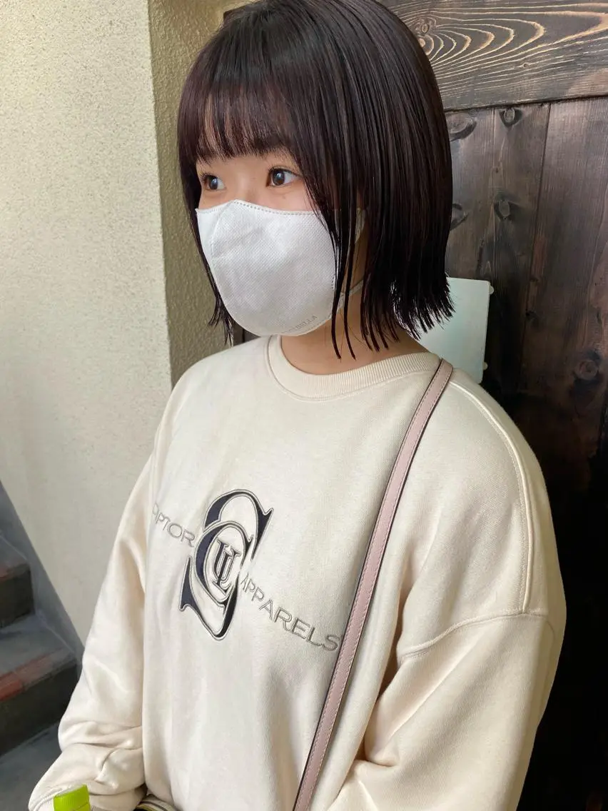 ショート カラー パーマ ヘアアレンジ メンズ キッズ ネイル マツエク・マツパ アイブロウ 眉カラー 春ネイル 広島/ボブ/レイヤー 🌿‬wakabaのヘアスタイル