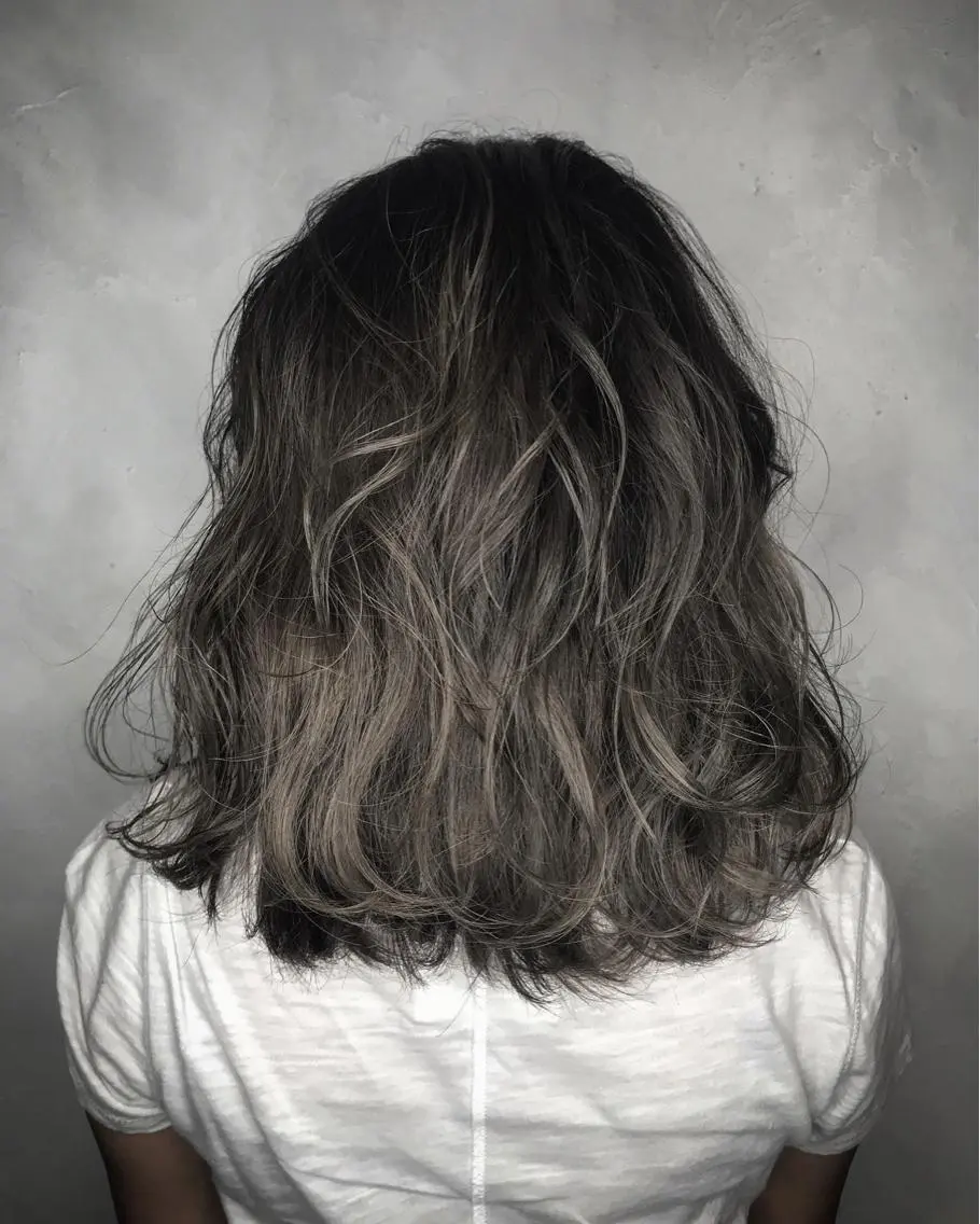 ミディアム カラー 沖縄東京2拠点美容師 mamicoのヘアスタイル
