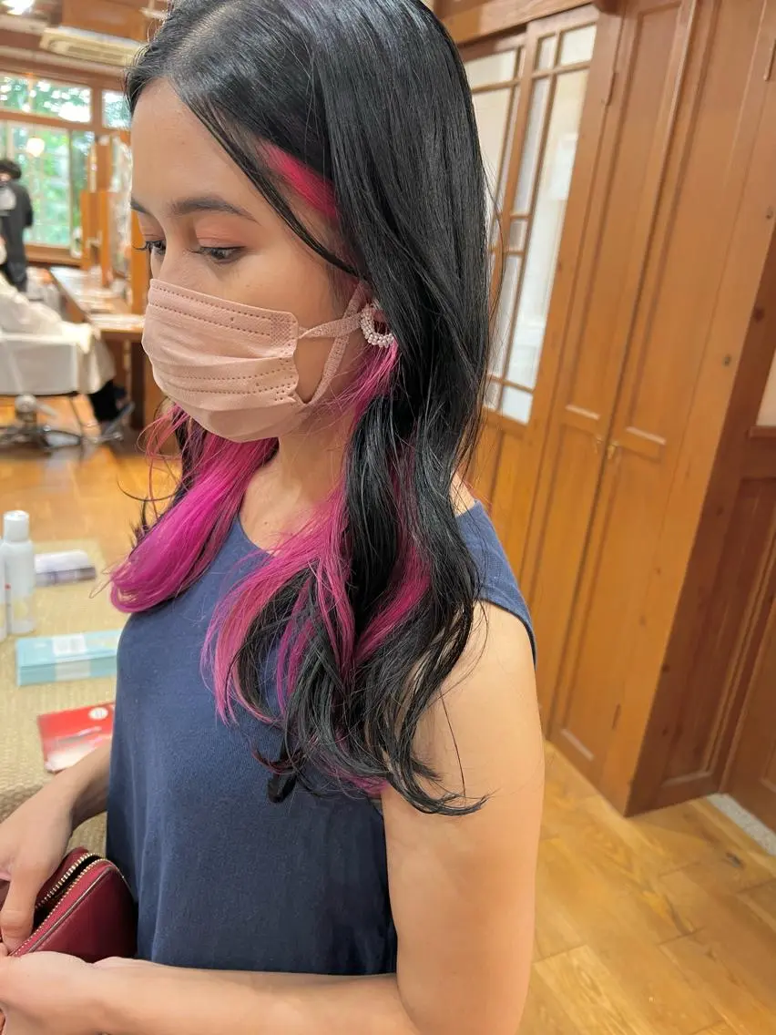 セミロング カラー パーマ ヘアアレンジ Artist 藤﨑紘成のヘアスタイル