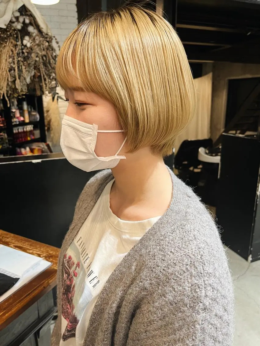 ショート ボブ ショートヘア 西山 紗耶香🪽 透明感カラー/ボブのヘアスタイル