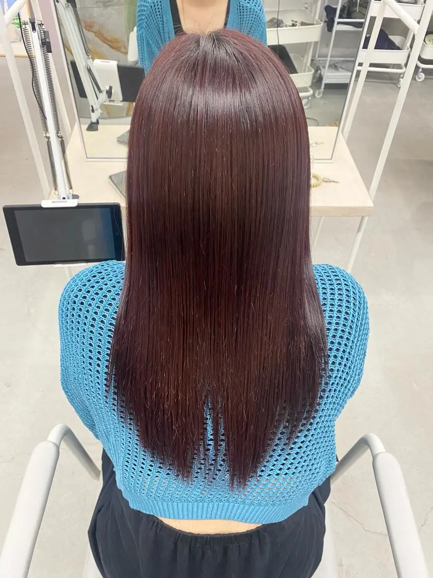 ロング カラー ヘアカラー トリートメント 前橋 姫奈のヘアスタイル