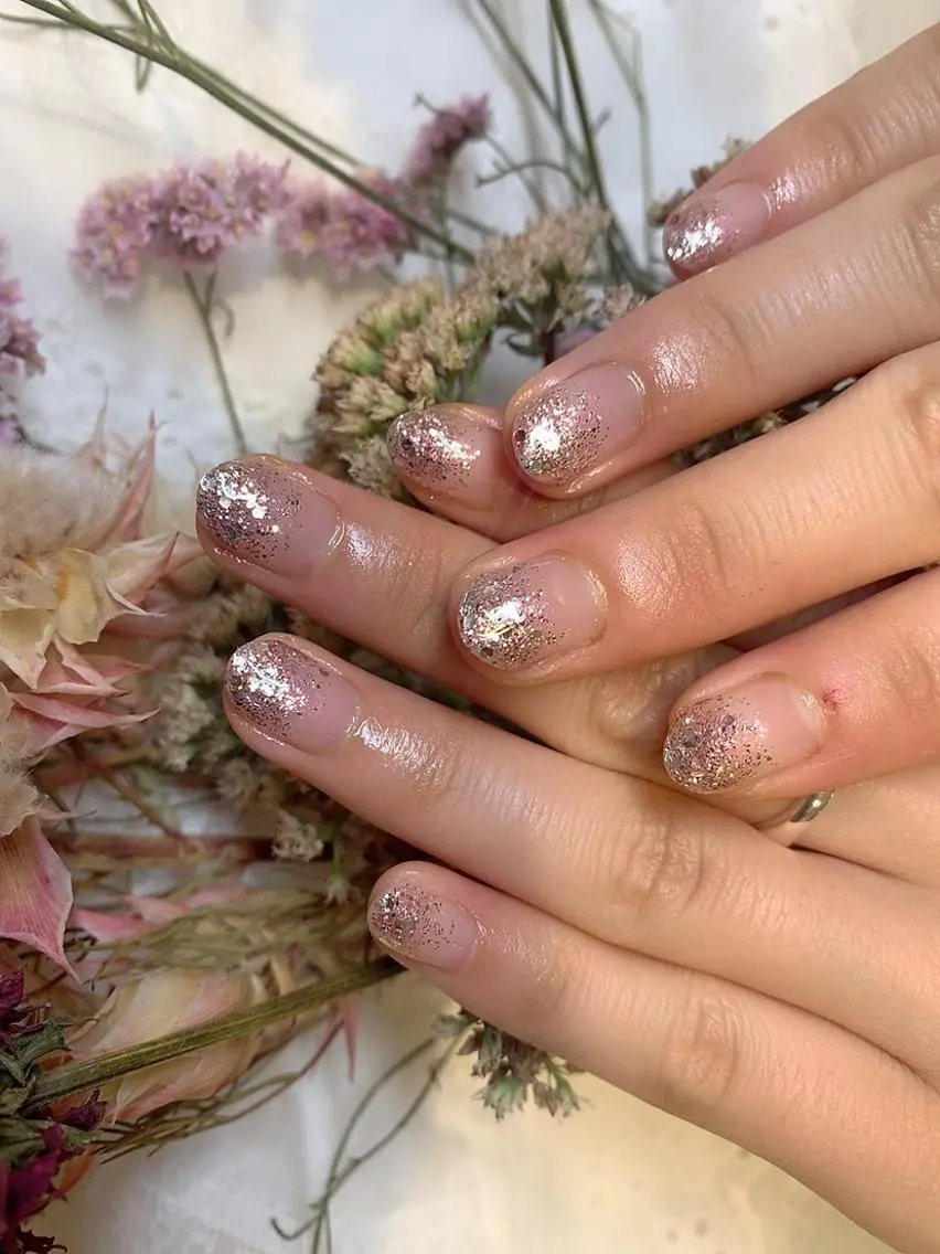 ネイル グラデーション ピンク nail* runa🌻のネイルデザイン