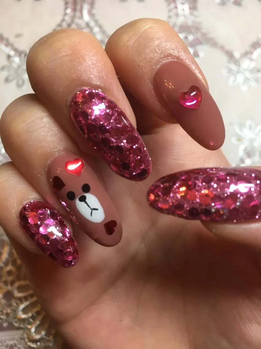 ネイル アニマル柄 アートネイル スカルプネイル J terrace Nailのネイルデザイン
