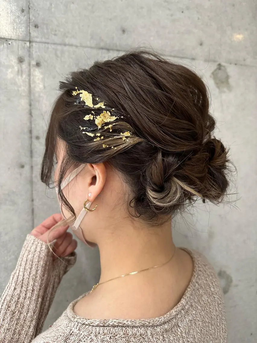 ミディアム ヘアアレンジ 🎀ヘアセット/艶髪 /はやしほのか🎀のヘアスタイル