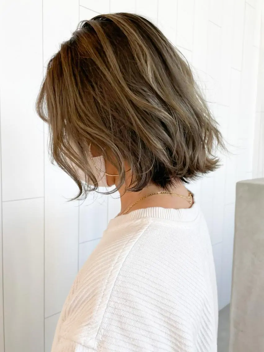 ミディアム カラー カット ヘアカラー トリートメント ITbyALBUM 浦和店のヘアスタイル